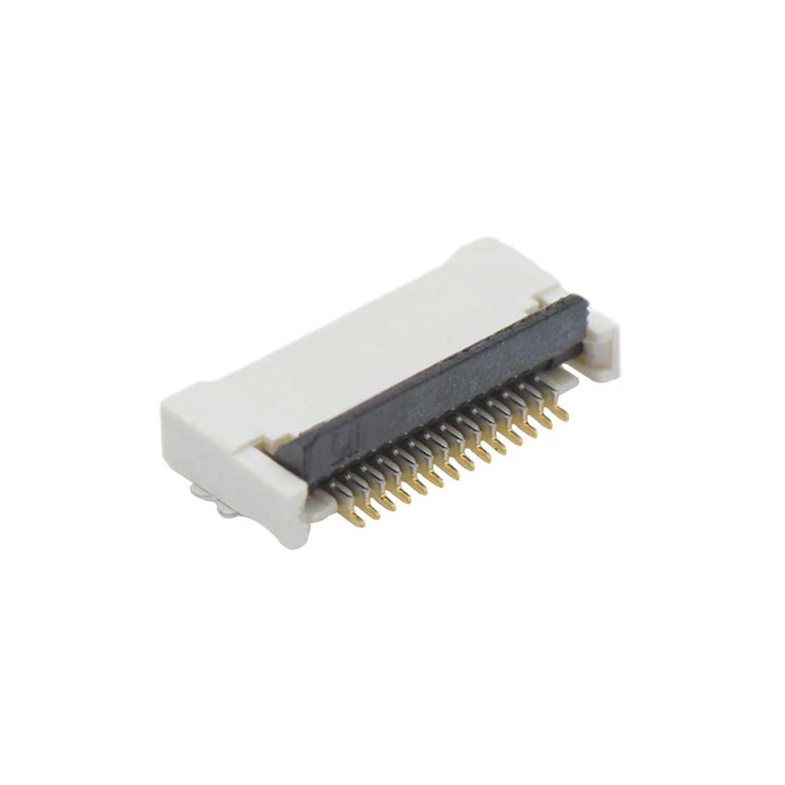 F0502 FPC FFC连接器Pitch 0.50mm H2.0mm卧贴后掀盖双面接 FPC 14Pin本色 镀全金G/F