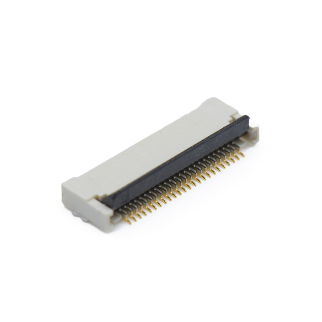 F0502 FPC FFC连接器Pitch 0.50mm H2.0mm卧贴后掀盖双面接 FPC 24Pin本色 镀全金G/F