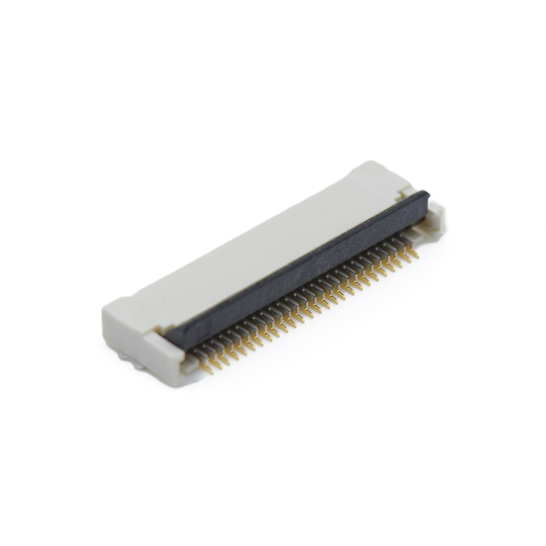 F0502 FPC FFC连接器Pitch 0.50mm H2.0mm卧贴后掀盖双面接 FPC 26Pin本色 镀全金G/F