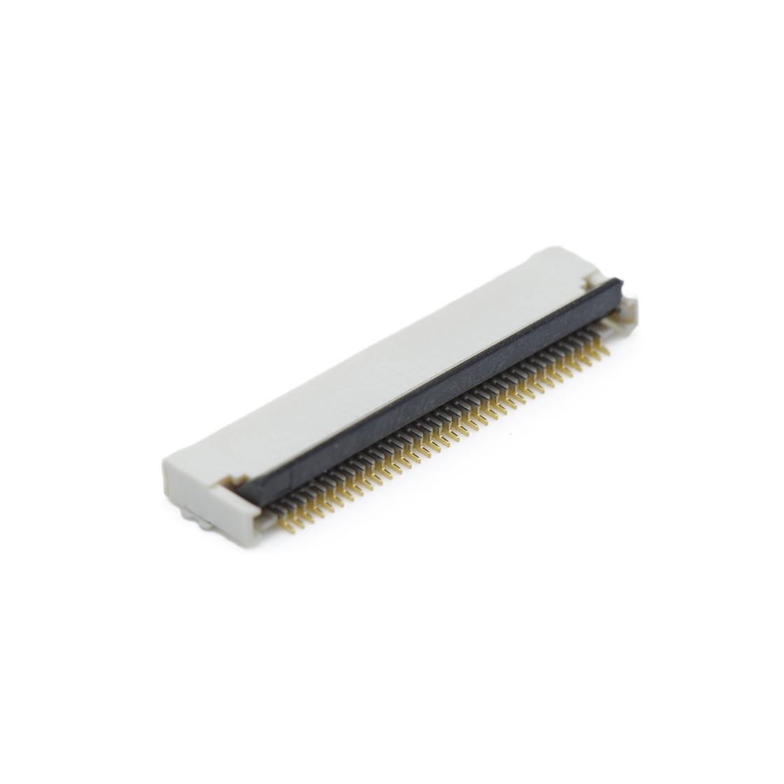 F0502 FPC FFC连接器Pitch 0.50mm H2.0mm卧贴后掀盖双面接 FPC 34Pin本色 镀全金G/F