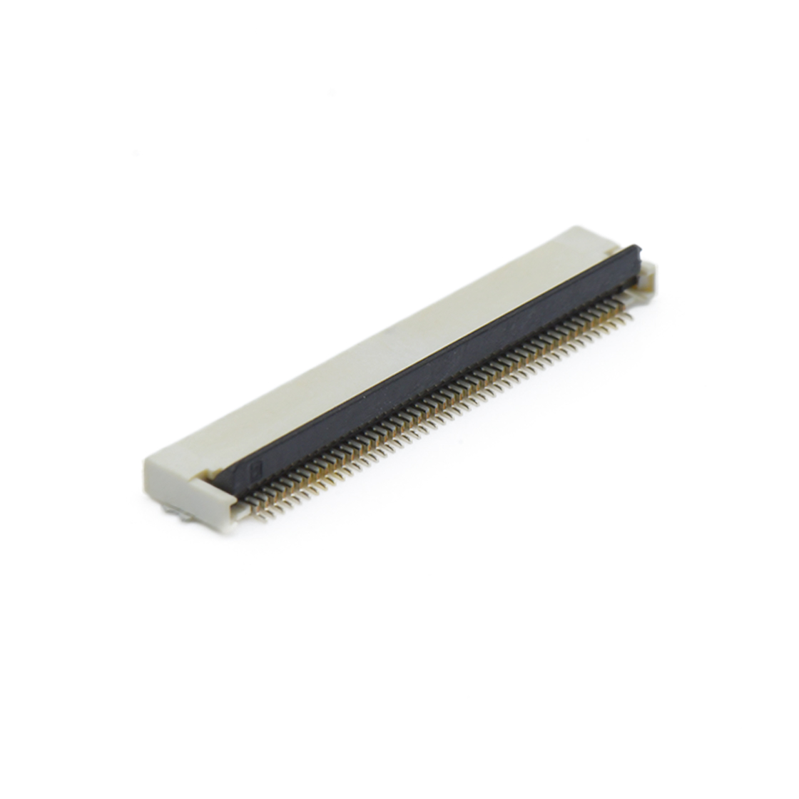 F0502 FPC FFC连接器Pitch 0.50mm H2.0mm卧贴后掀盖双面接 FPC 45Pin本色 镀全金G/F