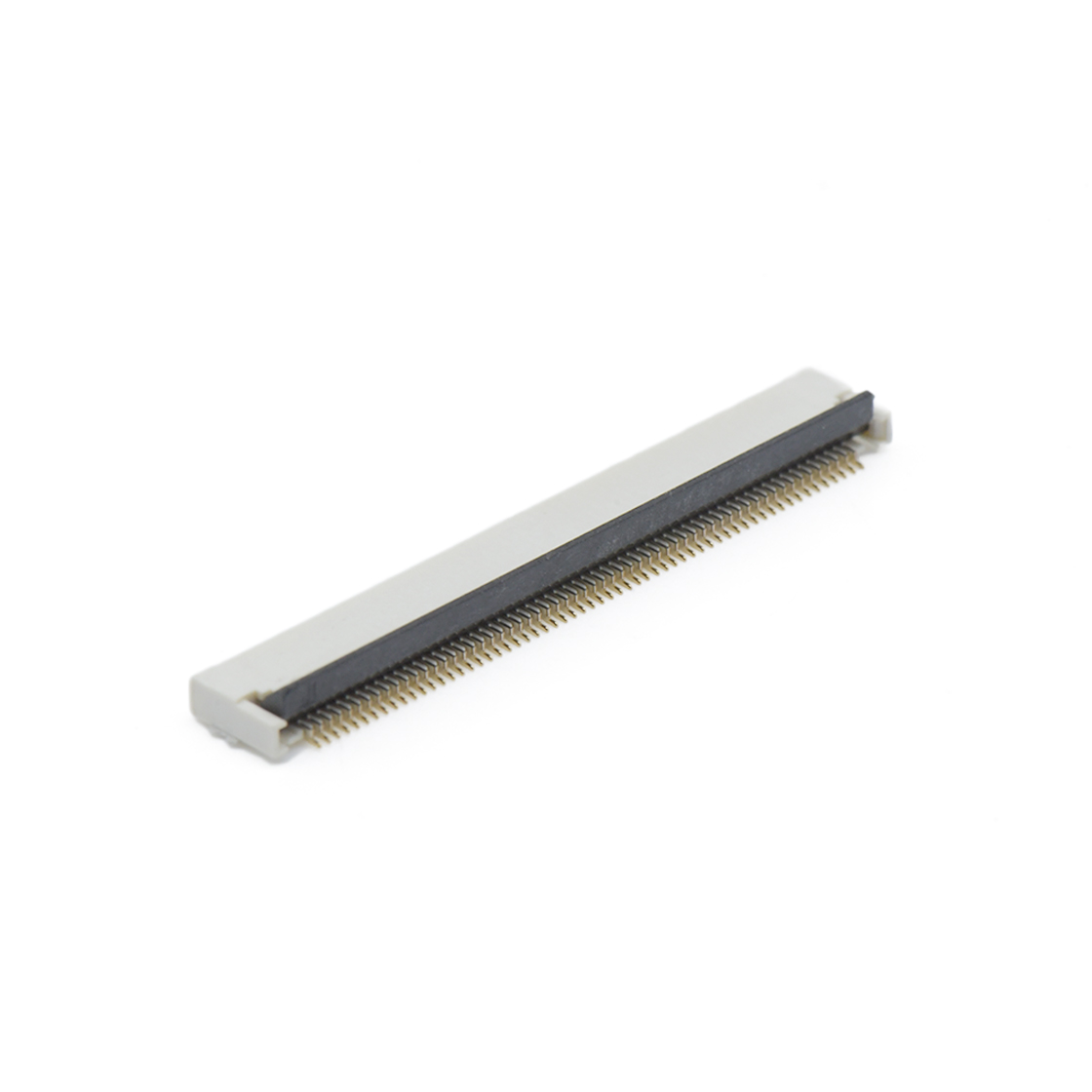 F0502 FPC FFC连接器Pitch 0.50mm H2.0mm卧贴后掀盖双面接 FPC 60Pin本色 镀全金G/F