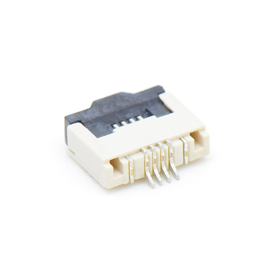 F0501 FPC FFC连接器Pitch 0.50mm 90°H2.00mm ZIF前掀盖下接触卧贴 FPC