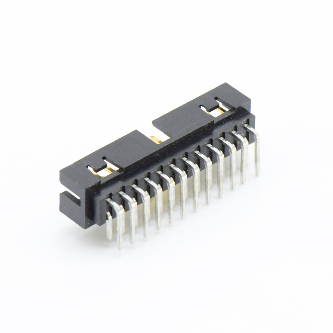 BH2074 简牛连接器 Pitch 2.00mm 简牛 塑高6.4 90度 带窗口 2X13Pin 黑色 镀全金G/F