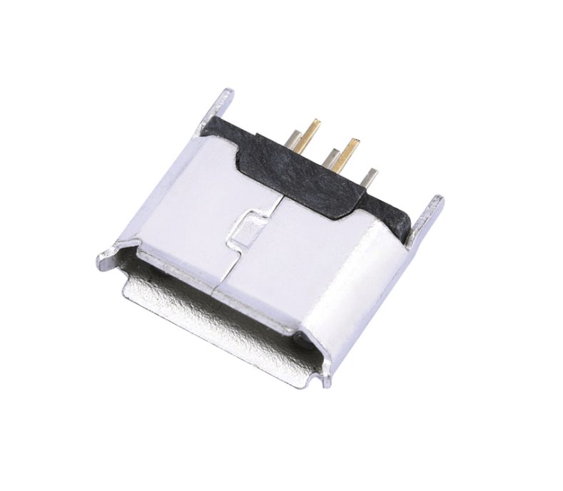 USB连接器Micro USB 5P/F B Type 立插