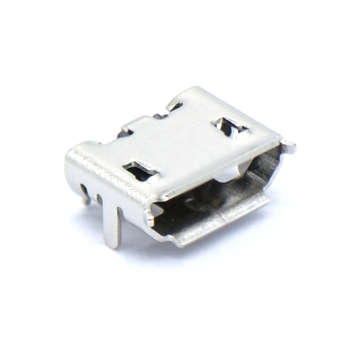 USB连接器MICRO USB 5P/F B TYPE 外牛角 脚高0.8mm有边