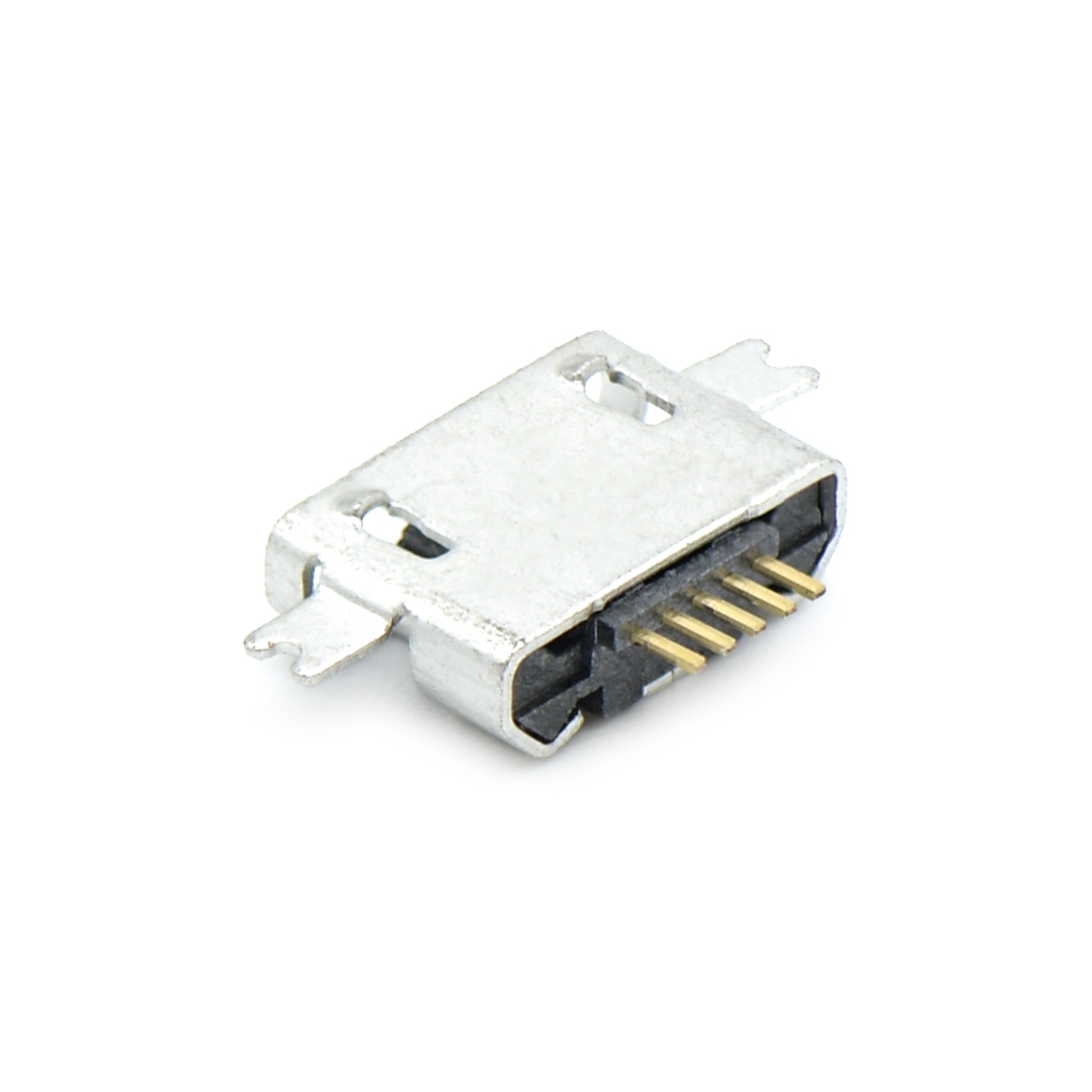 USB连接器Micro USB 5P/F B Type 两脚沉板1.6mm