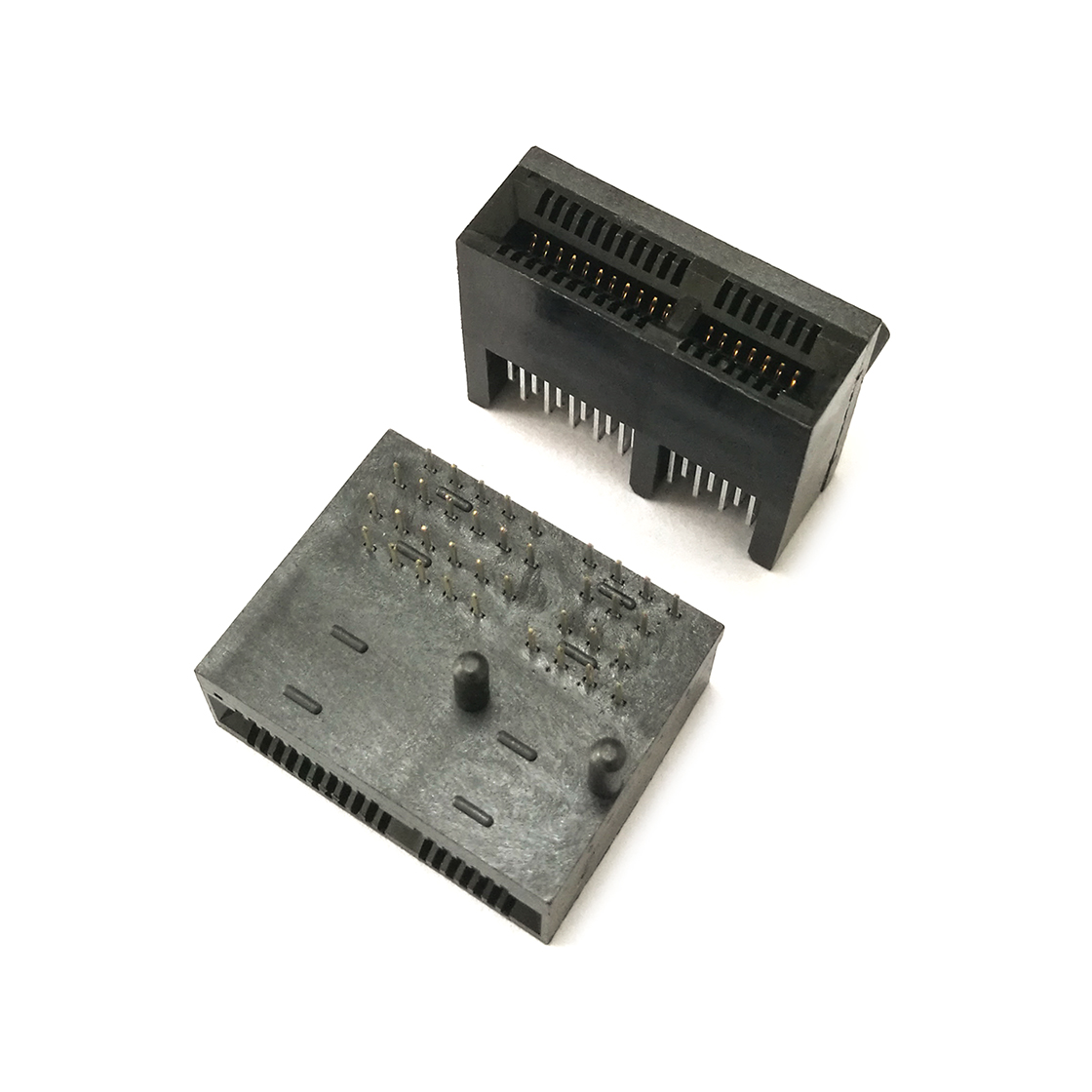 PCI-E  36Pin Female 90°DIP 黑胶 镀金G/F
