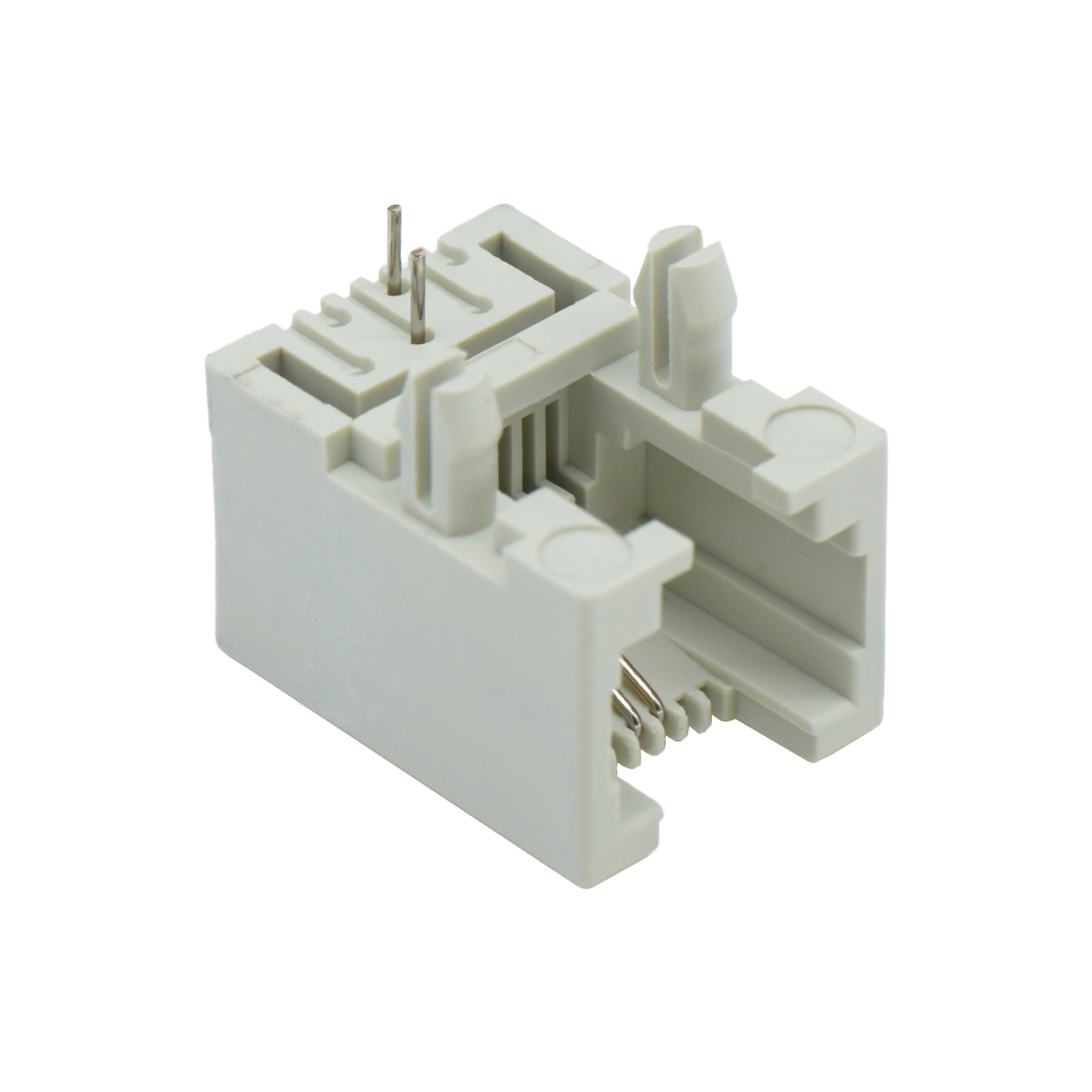 RJ连接器 RJ11 6P2C DIP插板式 反向 全塑