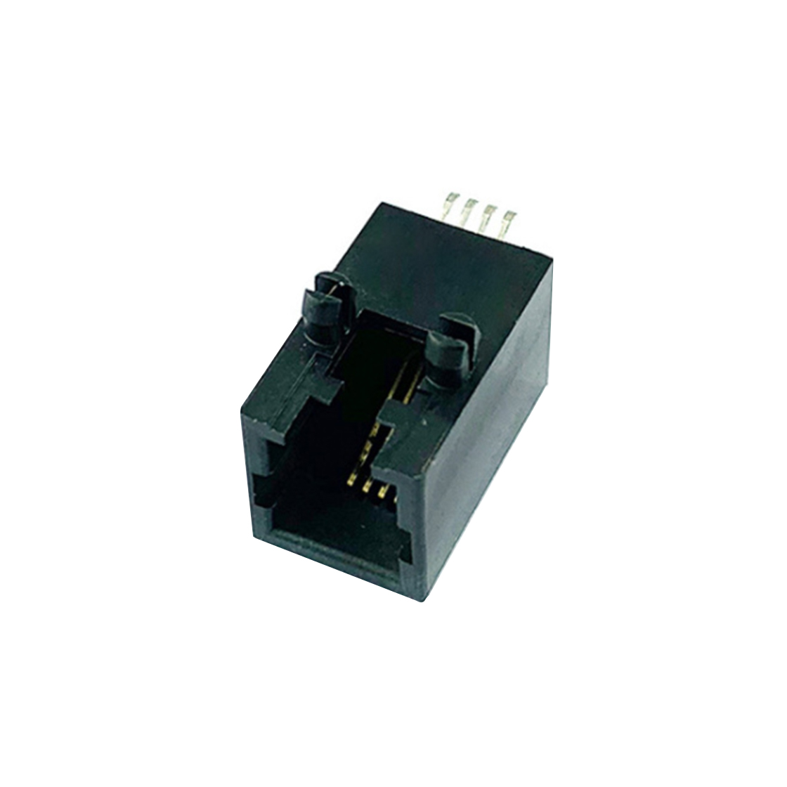 RJ连接器 RJ11 4P4C SMT 1X1 全塑