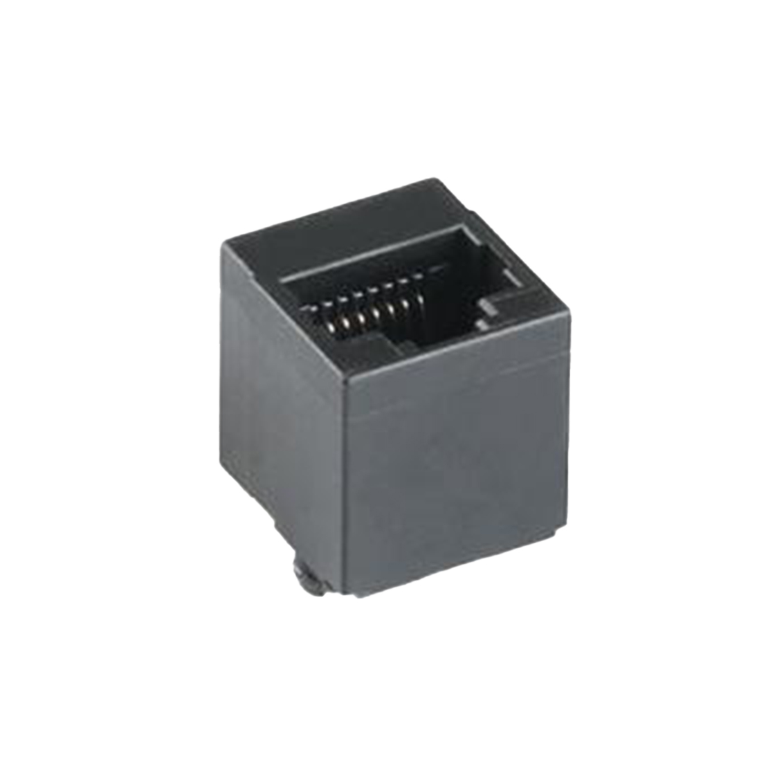 RJ连接器 RJ45 8P立式 DIP 全塑 无灯 H=16.4mm