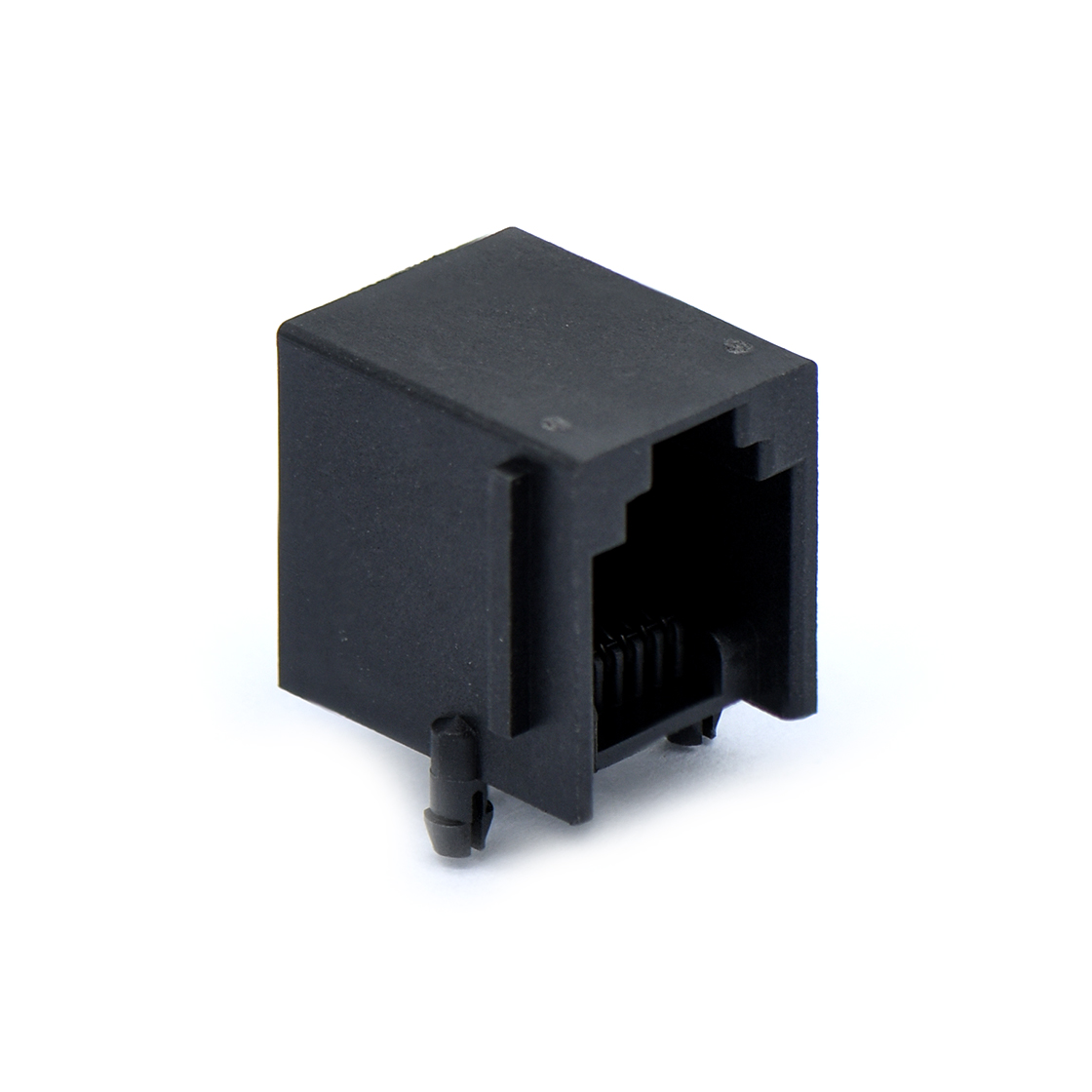 RJ连接器 RJ11插座 6P6C 有耳 脚径2.6mm 空包弹