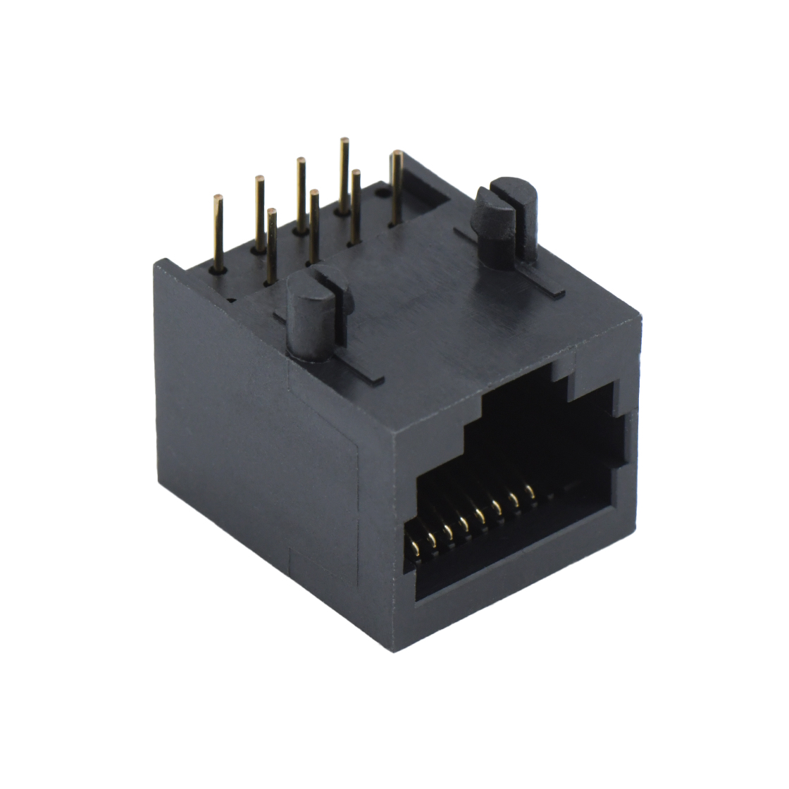RJ连接器 RJ45 8P8C DIP插板式 反向 全塑