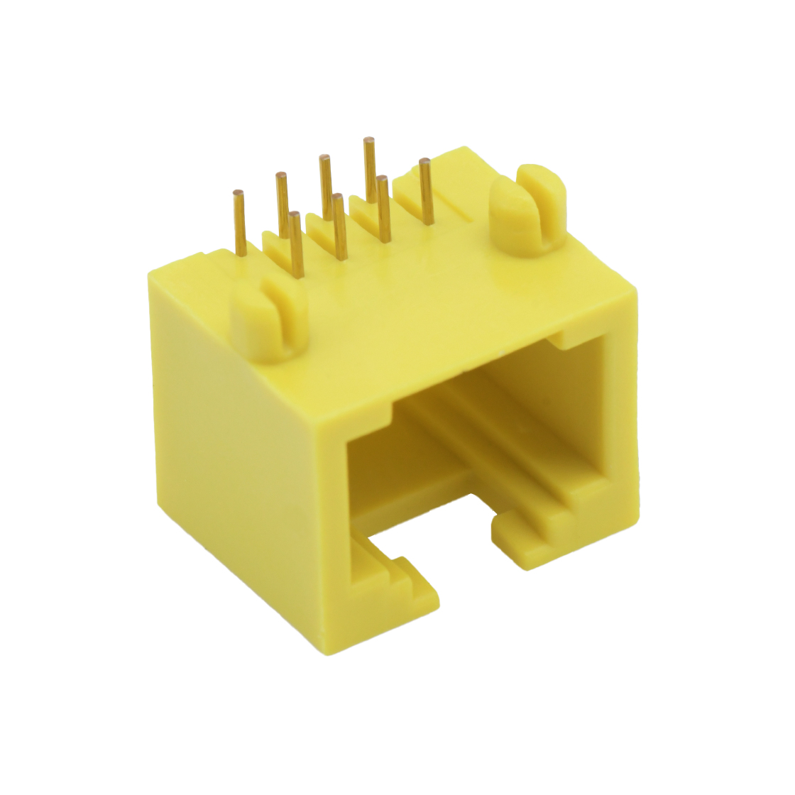 RJ连接器 RJ45 8P8C DIP插板式 1X1 全塑