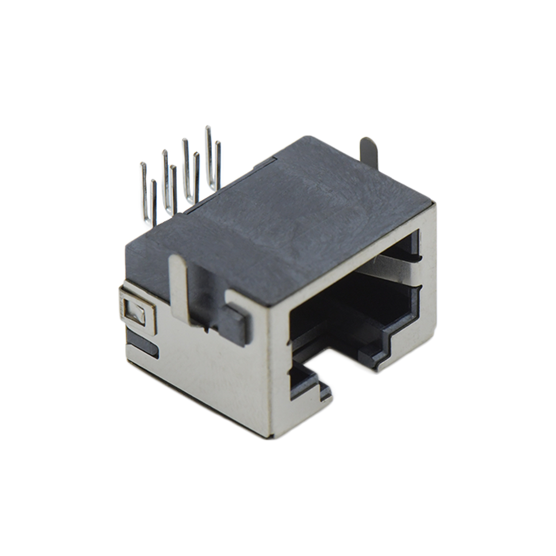 RJ连接器 RJ45 8P8C DIP沉板式1.8mm 带壳全包 无灯
