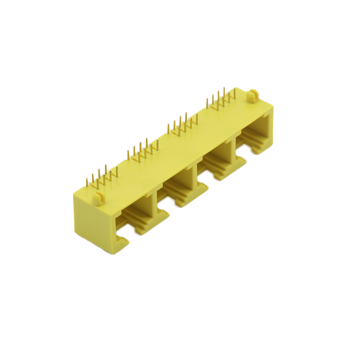 RJ连接器 RJ45 8P8C DIP插板式 1X4 全塑