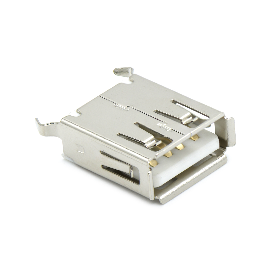 USB连接器USB2.0 AF 单层 立插 打K脚 L=15.0mm