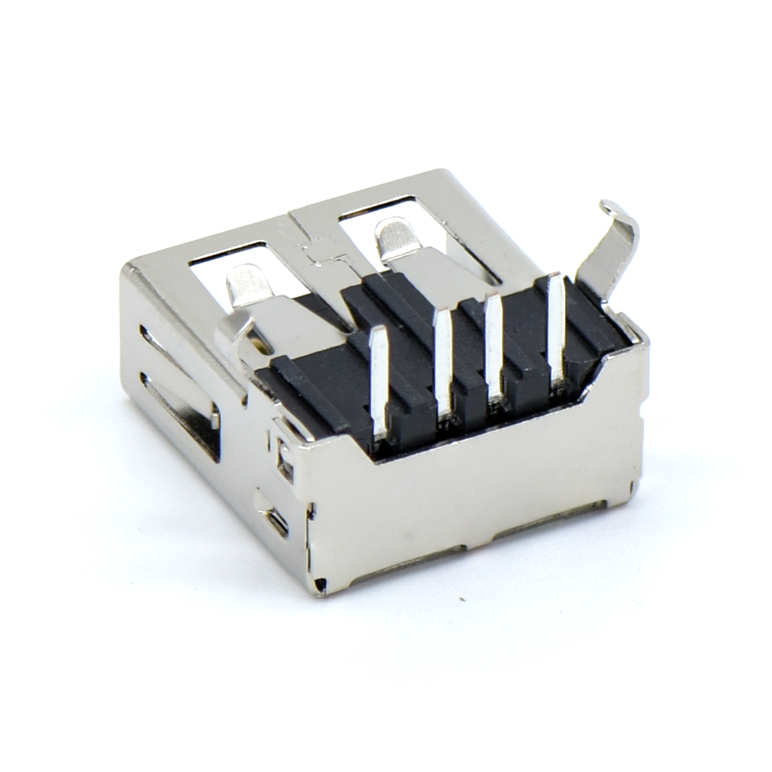 USB连接器USB2.0 AF 单层 90度插板 打K脚