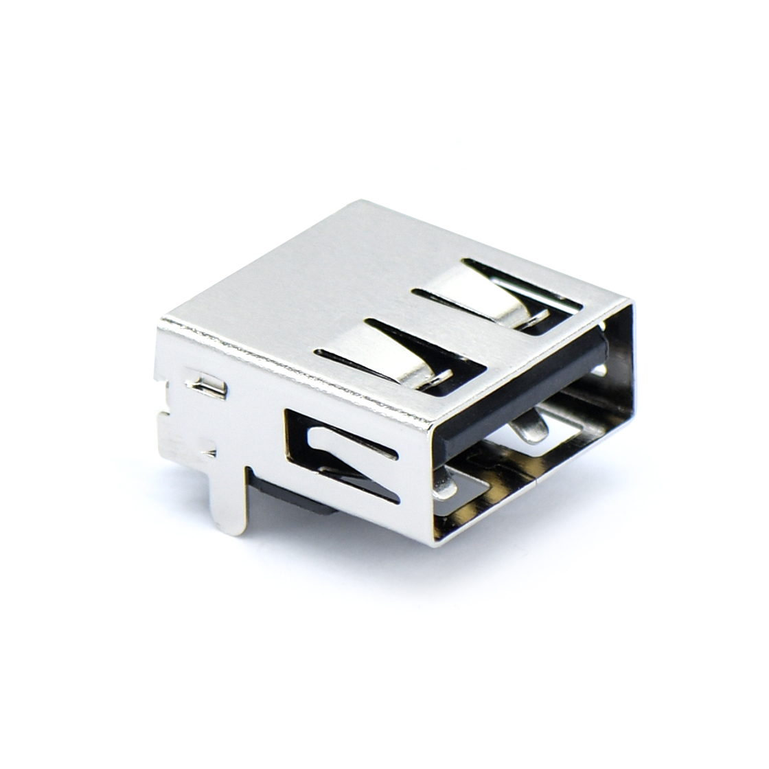 USB连接器USB2.0 AF 单层 DIP 插板 打直脚