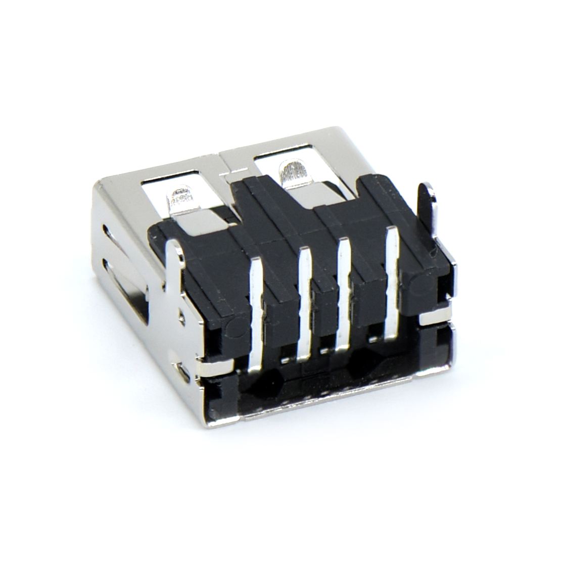 USB连接器USB2.0 AF 单层 DIP 插板 打直脚