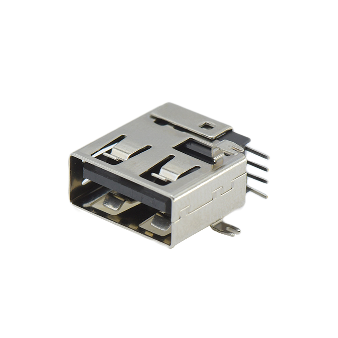 USB连接器USB2.0 AF DIP侧插沉板式1.6mm L=14.0mm 两脚插板 平口