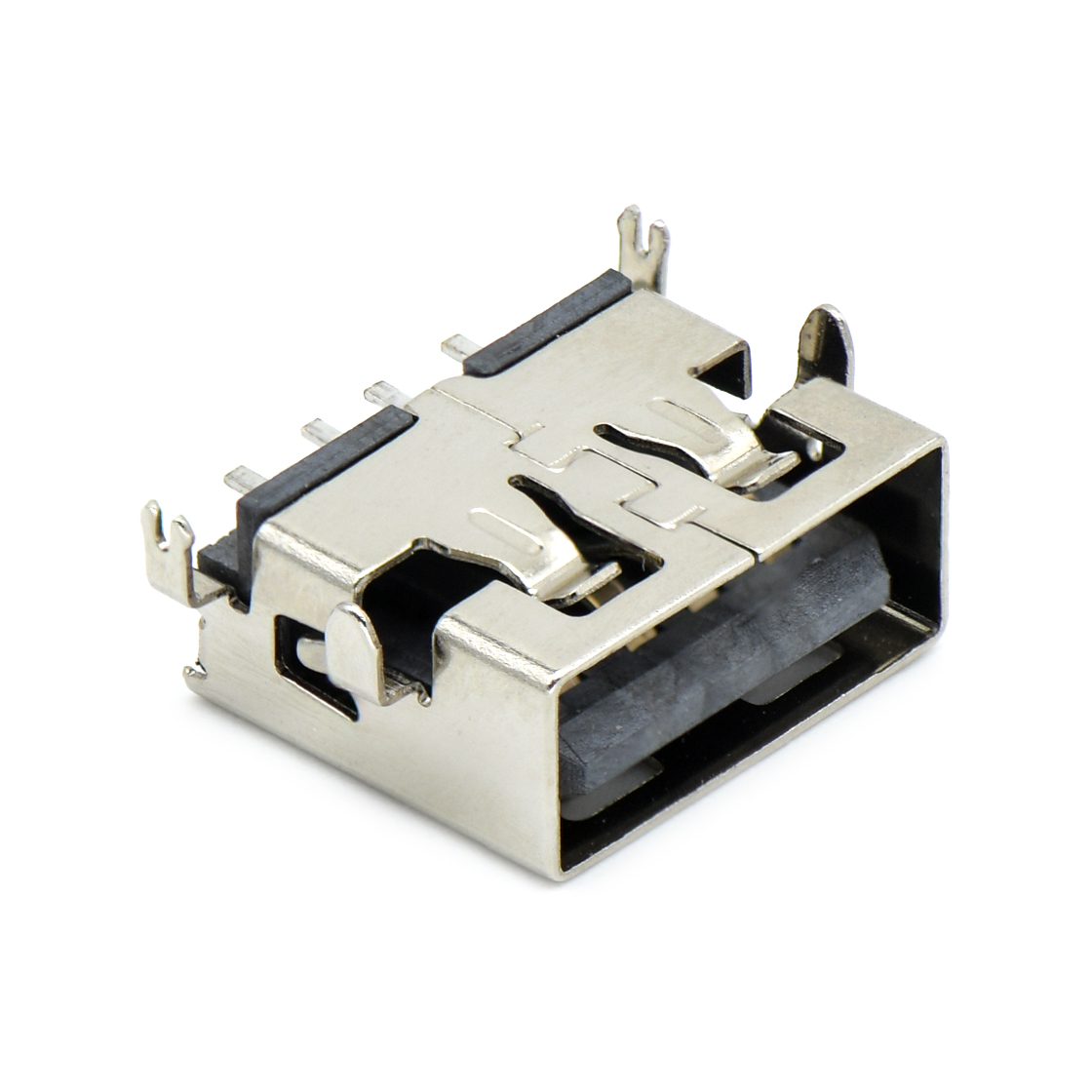 USB连接器USB2.0 AF SMT 沉板式1.9mm 四脚插板 平口 L=11mm