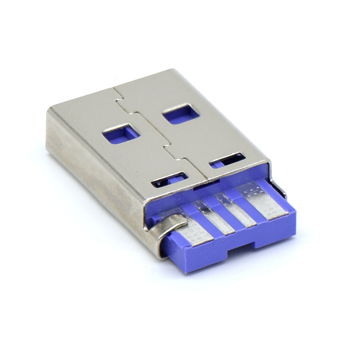 USB连接器USB2.0 AM短体 焊线式 大电流 外壳短路