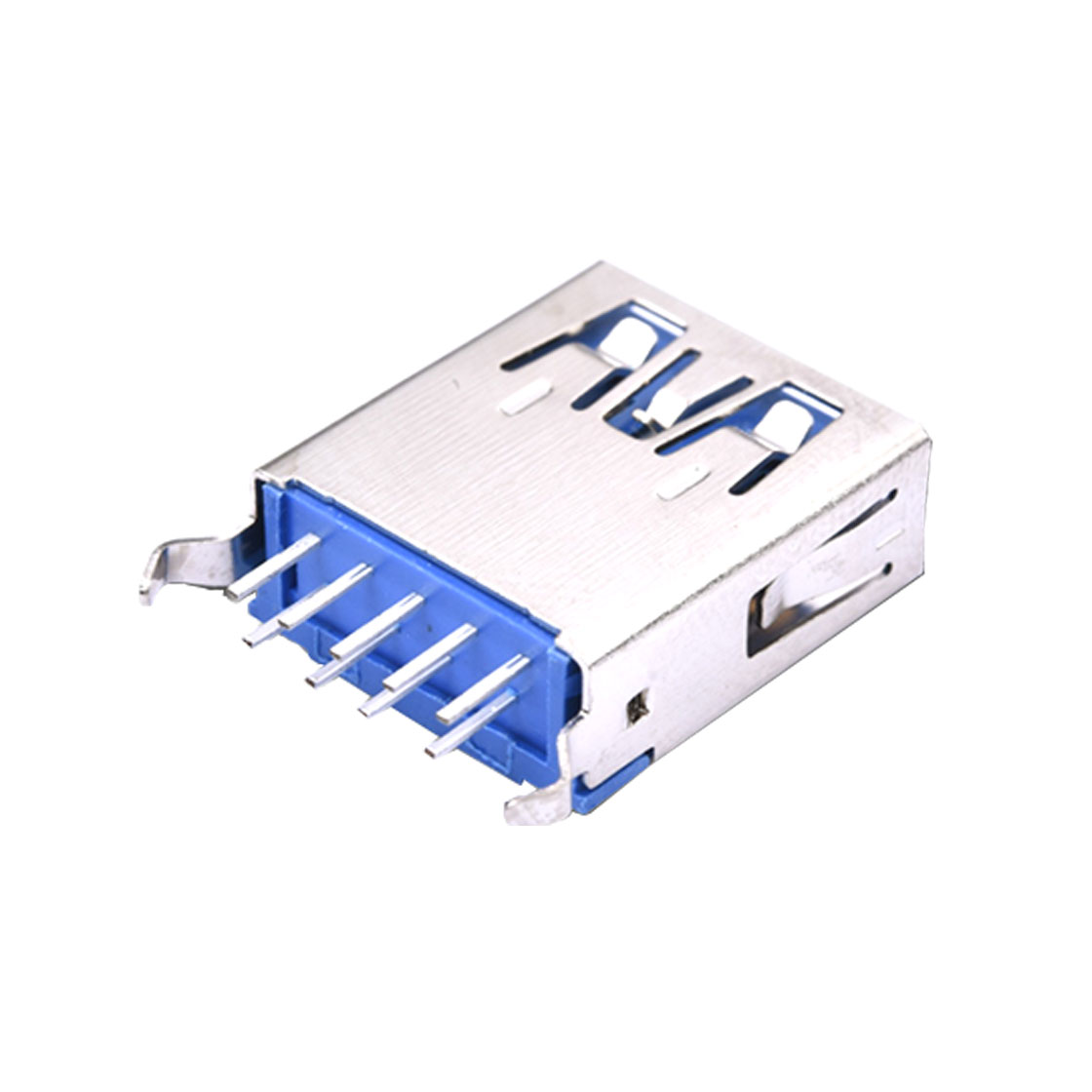 USB连接器USB3.0 AF 180度插板 弯脚 弹片带凸条 平口 L=15.0