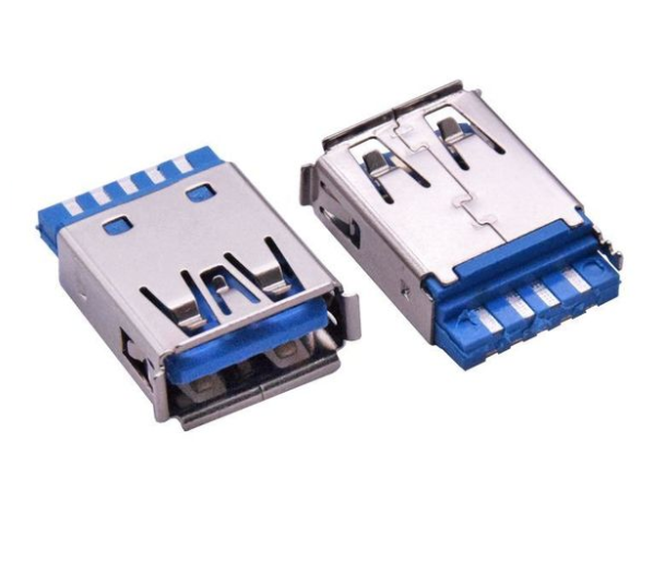 USB连接器USB3.0 AF焊线式 弹片无凸条 有边