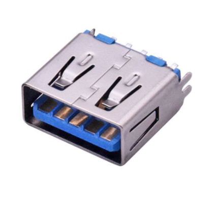 USB连接器USB3.0 AF 夹板式0.8mm L=15.0mm 平口