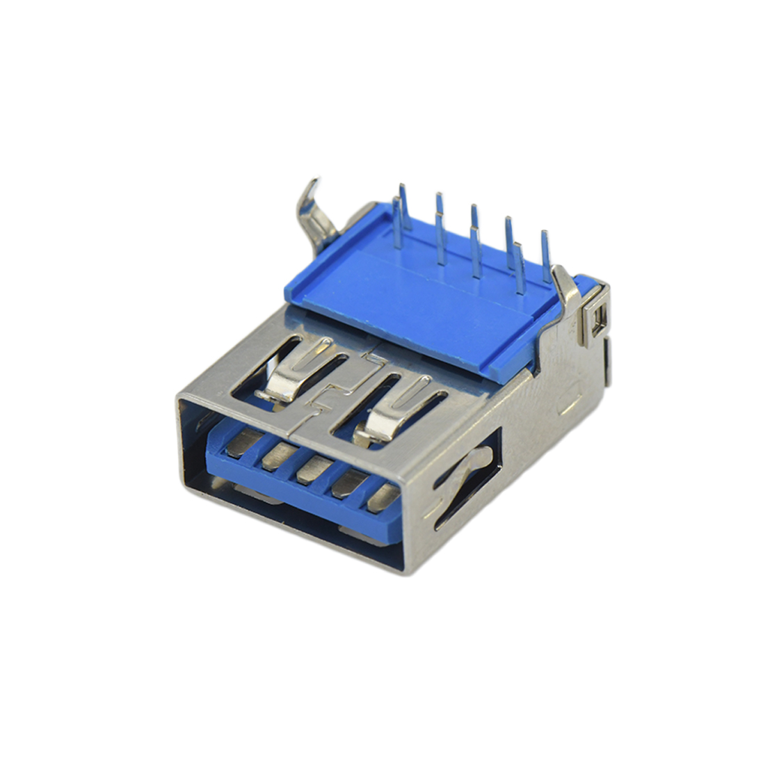 USB连接器USB3.0 AF单层 DIP 弯脚两脚插板 平口