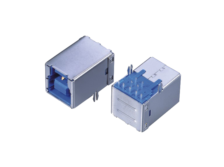USB连接器USB3.0 BF DIP插板式 打鱼叉直脚