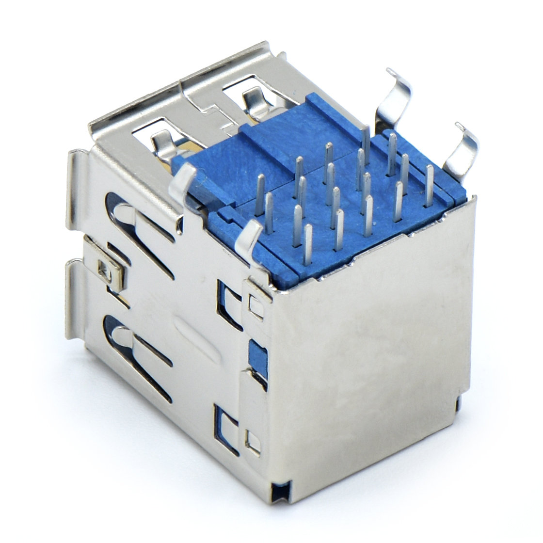 USB连接器USB3.0 AF 双层 插板 打K脚