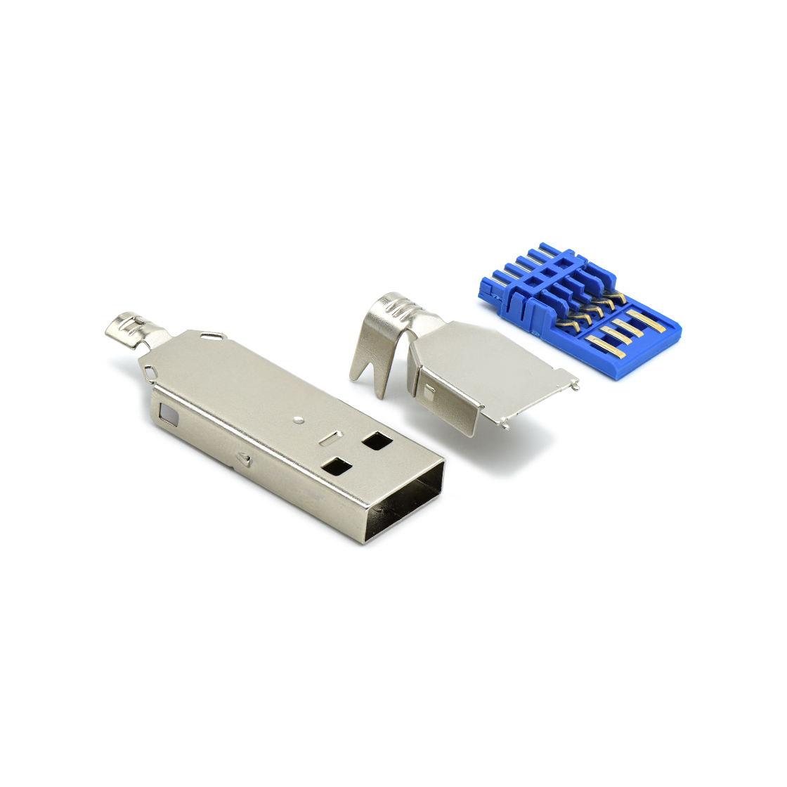 USB连接器USB 3.0 AM 焊线三件式成品