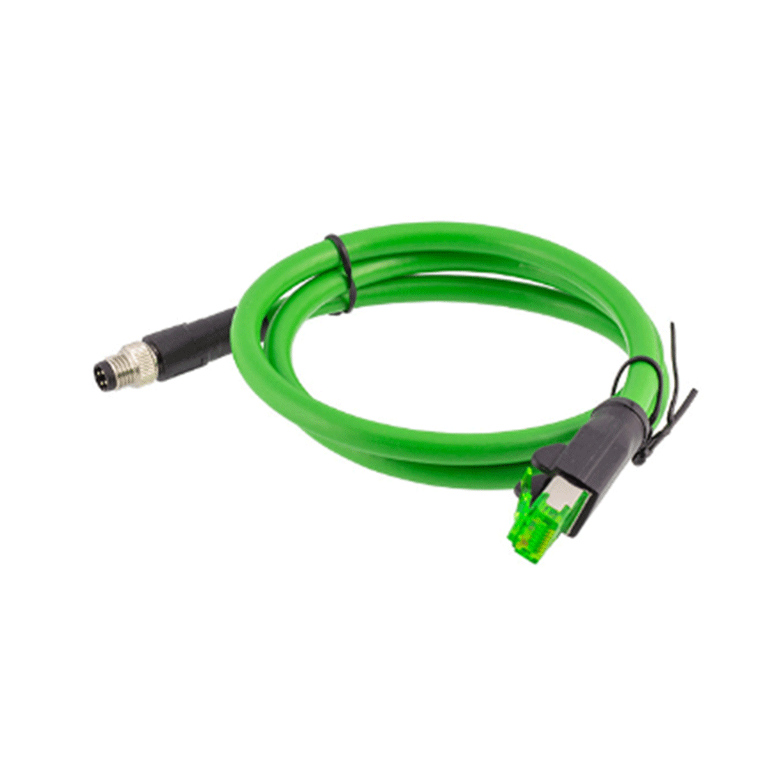M8连接器转RJ45工业以太网线5芯A编码母头高柔拖链连接线缆 线长3米