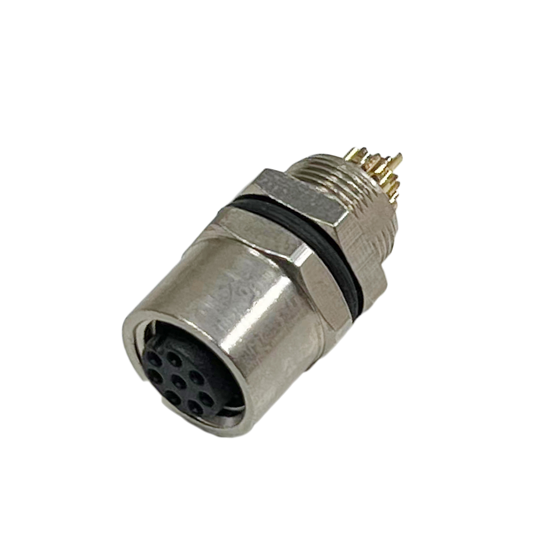 M8防水连接器线端母座 后锁面板式M8 SW10T-13L