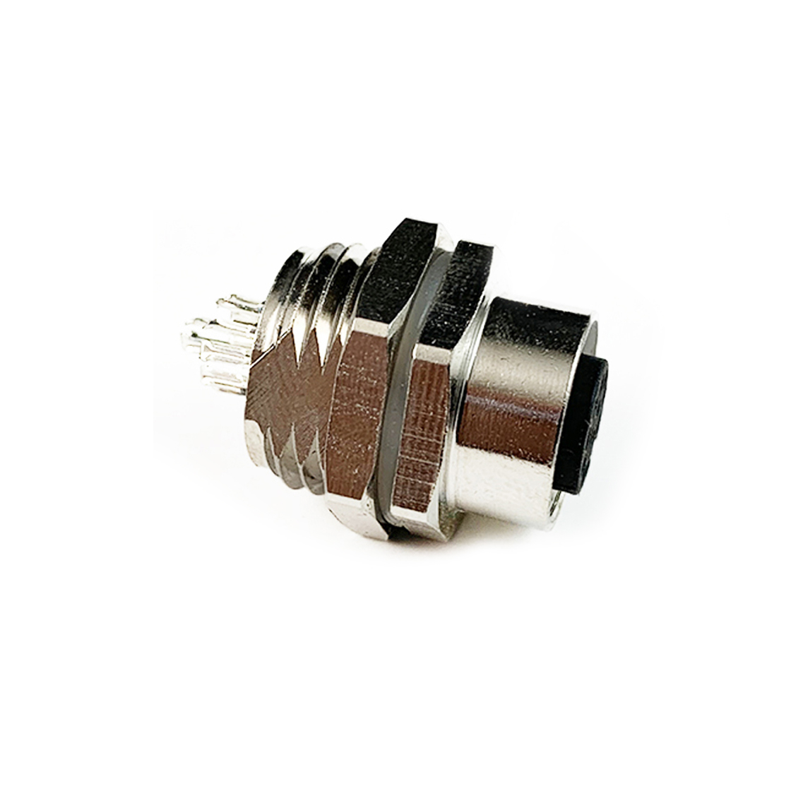 M12防水连接器线端母头 后锁面板式M16.PG9 SW17T