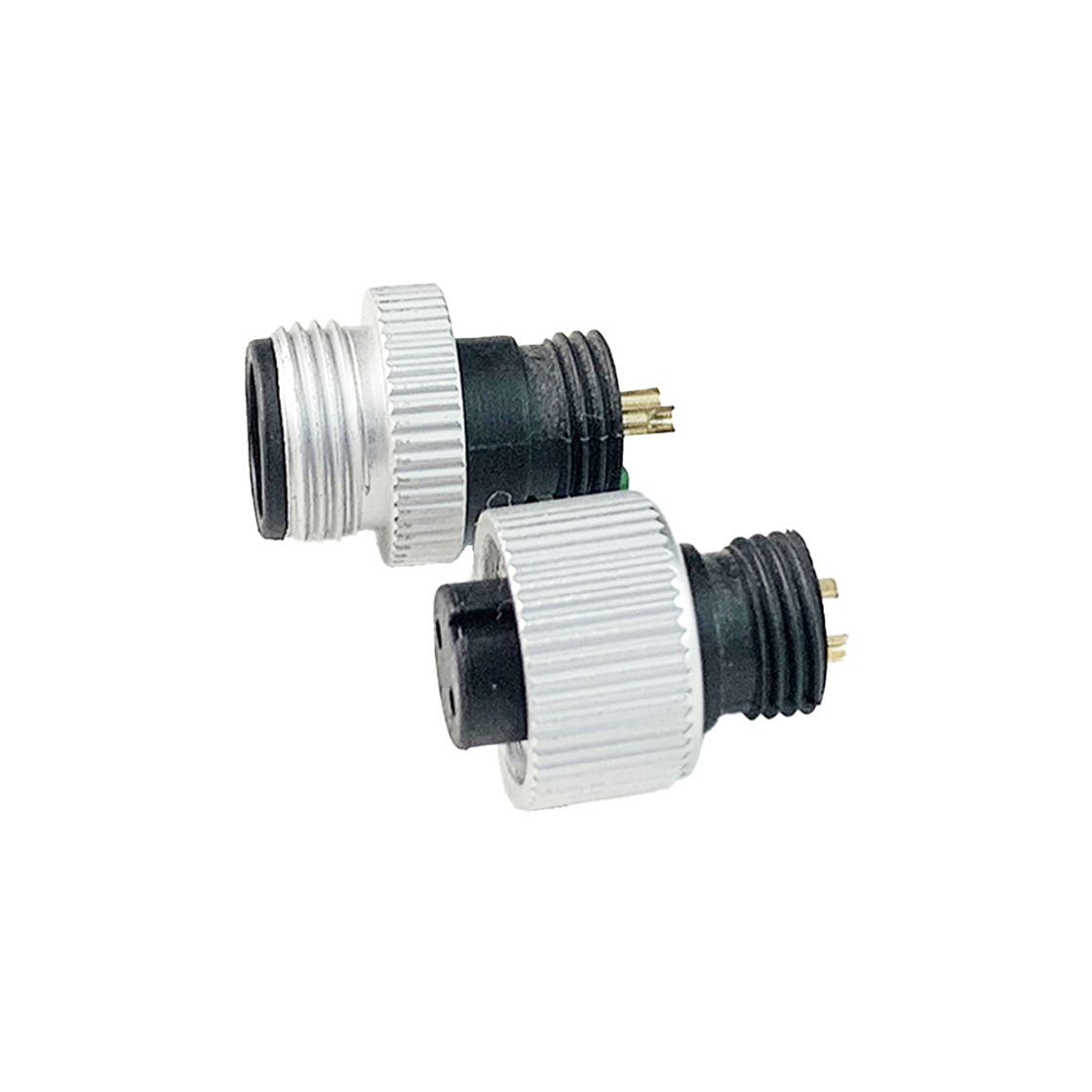 M12防水连接器线端公头 B款+9.5L铝螺丝