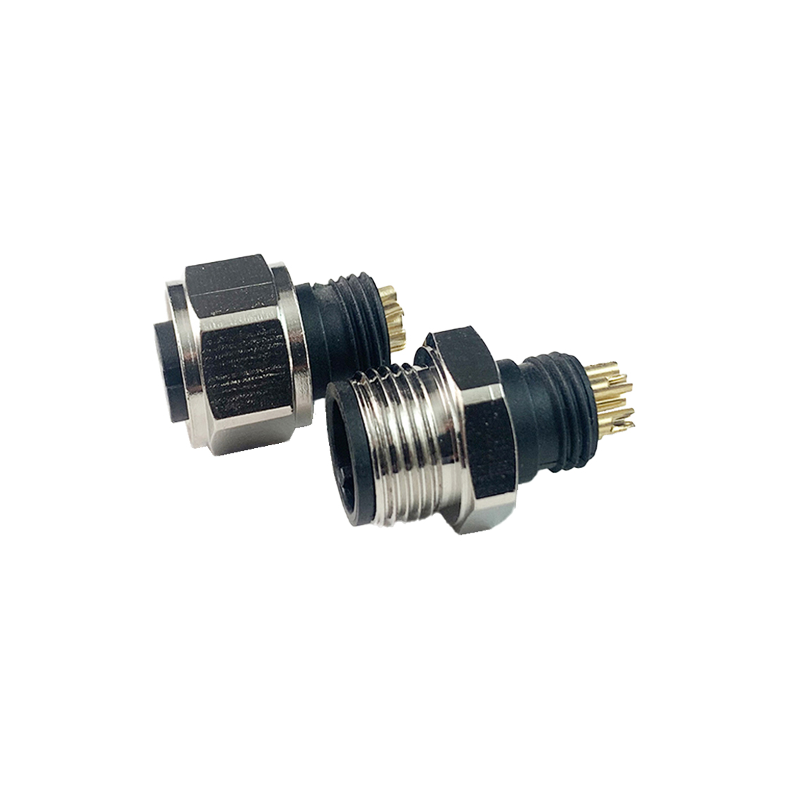 M12防水连接器线端母头 B款+10.4L六角螺母