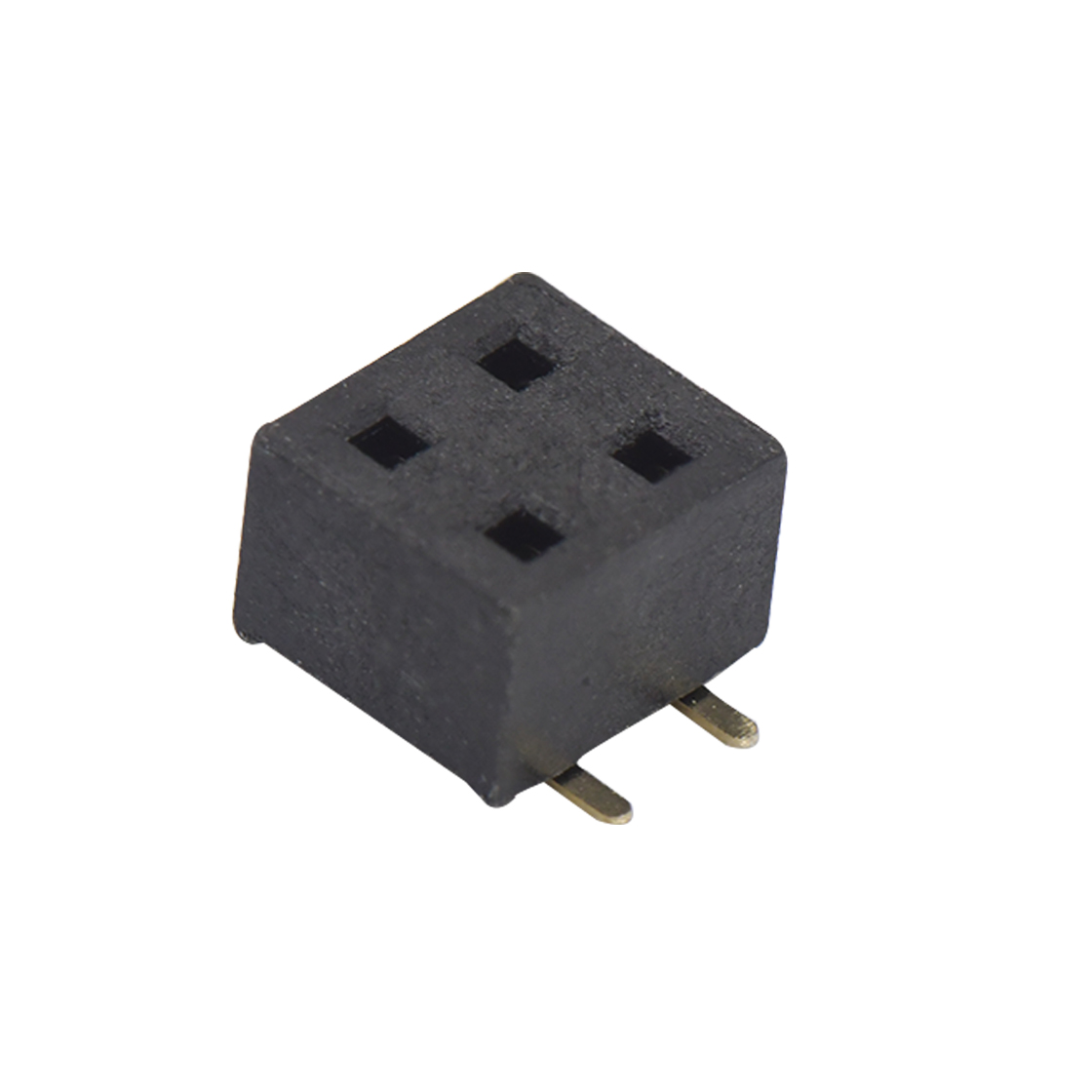 FH1276 排母连接器 Pitch 1.27mm 180° 双排 SMT+CAP 排母H2.0 W3.0 PC4.5