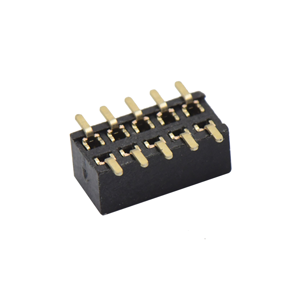FH1007 排母连接器 Pitch 1.00mm 180° 双排 SMT+CAP 排母 塑高2.1mm PC3.9