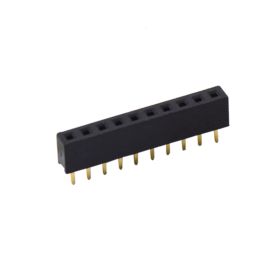 FH1276 排母连接器 Pitch 1.27mm 180° 单排 DIP 排母H2.0W1.8 PC2.0