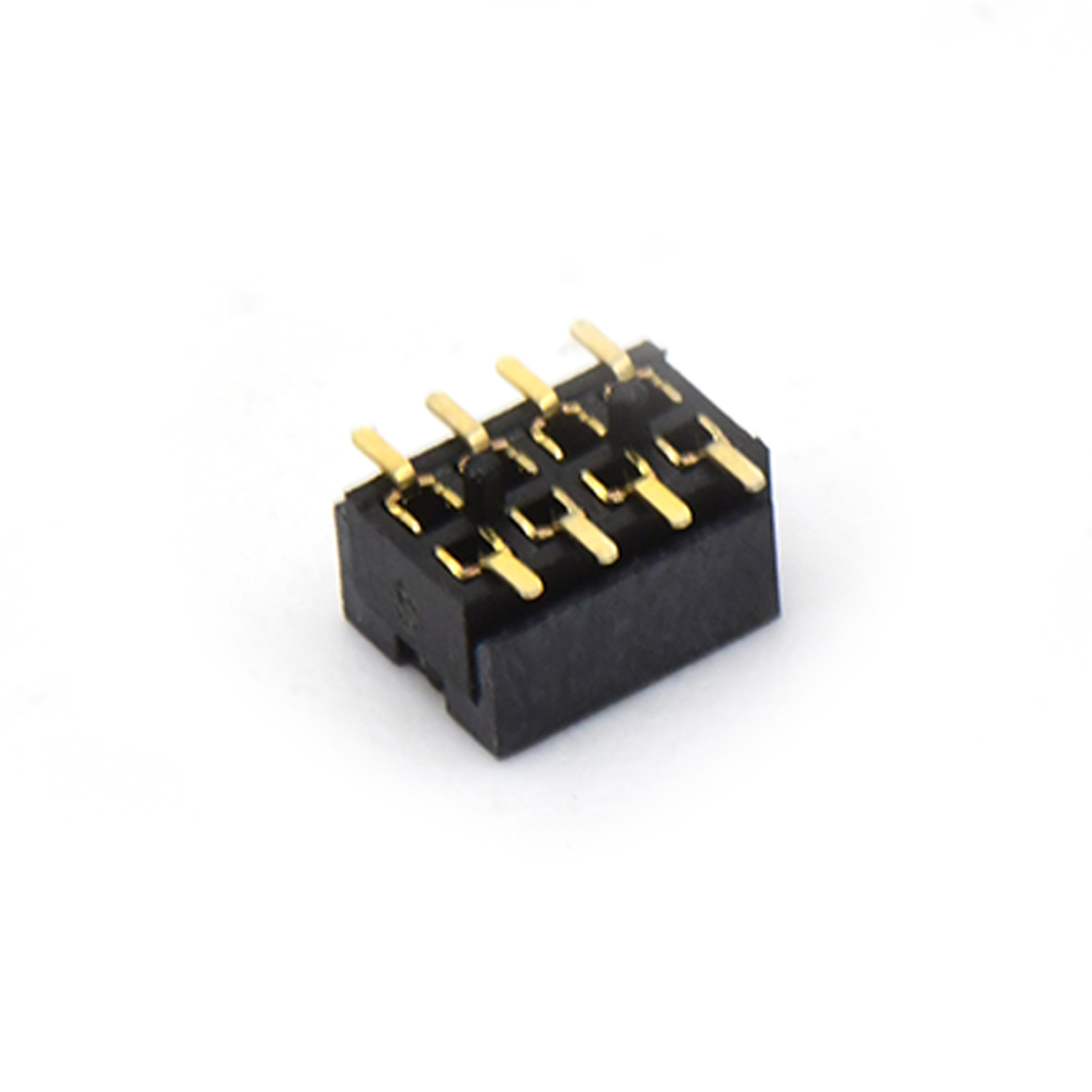 FH1276 排母连接器 Pitch 1.27mm 180° 双排 SMT+CAP 排母H2.1 W3.0 PC4.5
