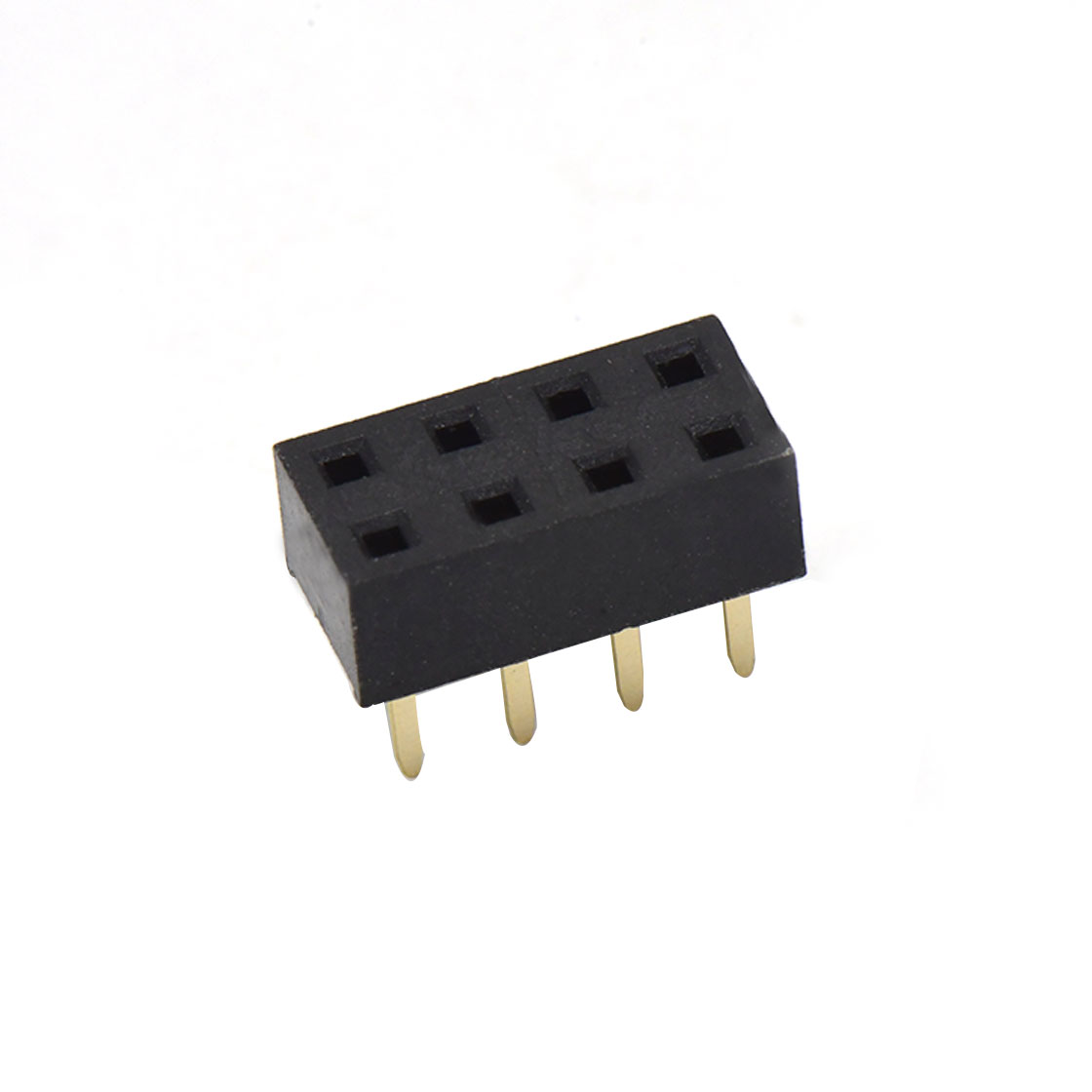 FH2541 排母连接器 Pitch 2.54mm 双排排母H3.55 W5.0 180度 PC:3.4