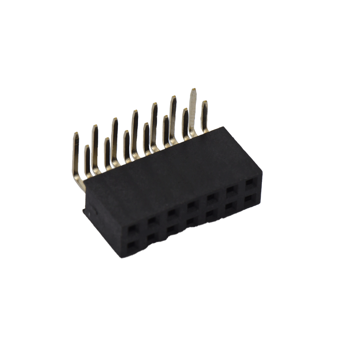 FH2541 排母连接器 Pitch 2.54mm 90° 双排 DIP Y型排母 H8.5W5.0 PC:3.2