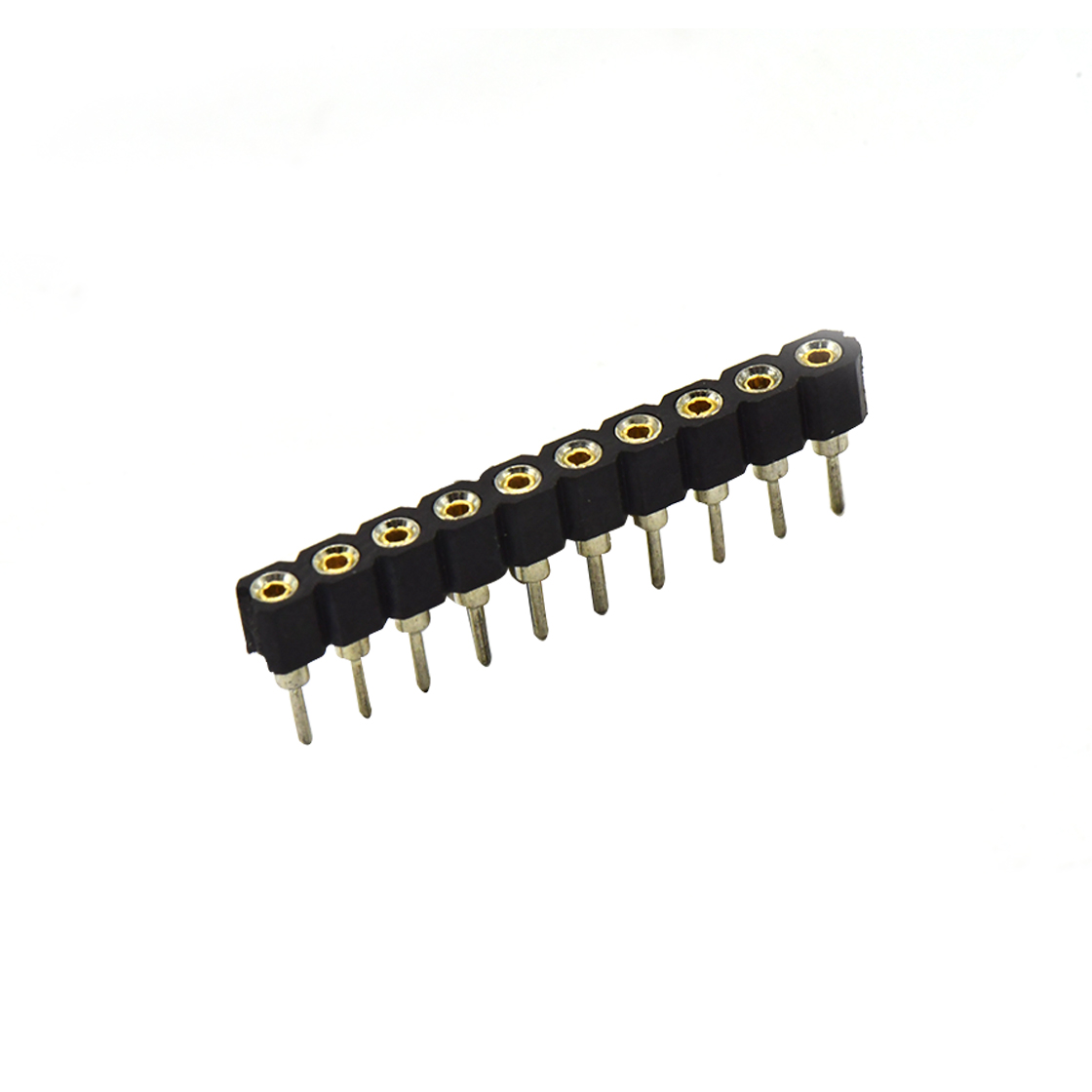 MF2541 圆形排母连接器 Pitch 2.54mm 180°单排 DIP型 圆孔排母