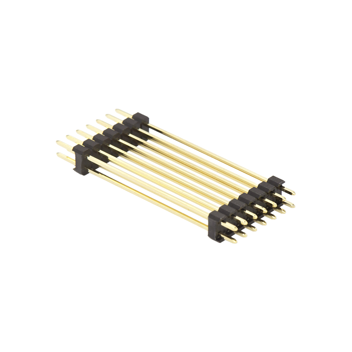 PH2541 排针连接器 Pitch 2.54mm 180° 双排 双塑排针 L=42.7MM（5.0/34.7/3.0）