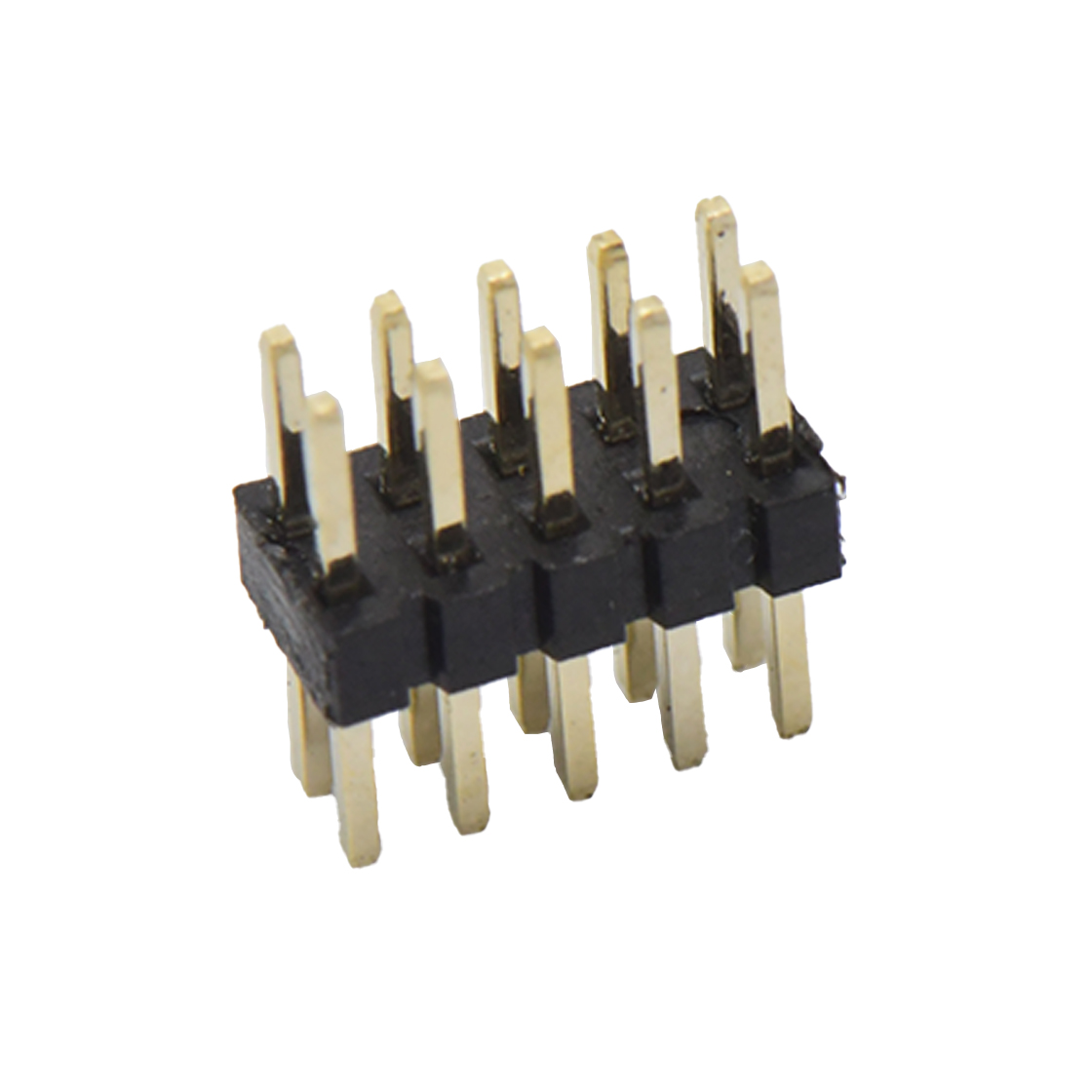PH1007 排针连接器 Pitch 1.00mm 180° 双排 DIP排针 塑高1.0mm PA2.0 PC2.0