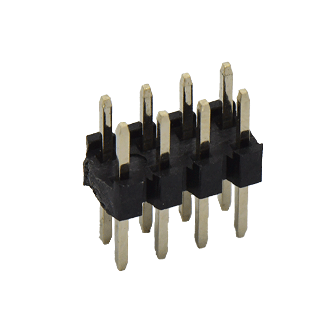 PH1276 排针连接器 Pitch 1.27mm 180° 双排单塑 DIP 排针 H1.0 W3.4 L=6.3 (3.0/1.0/2.3)