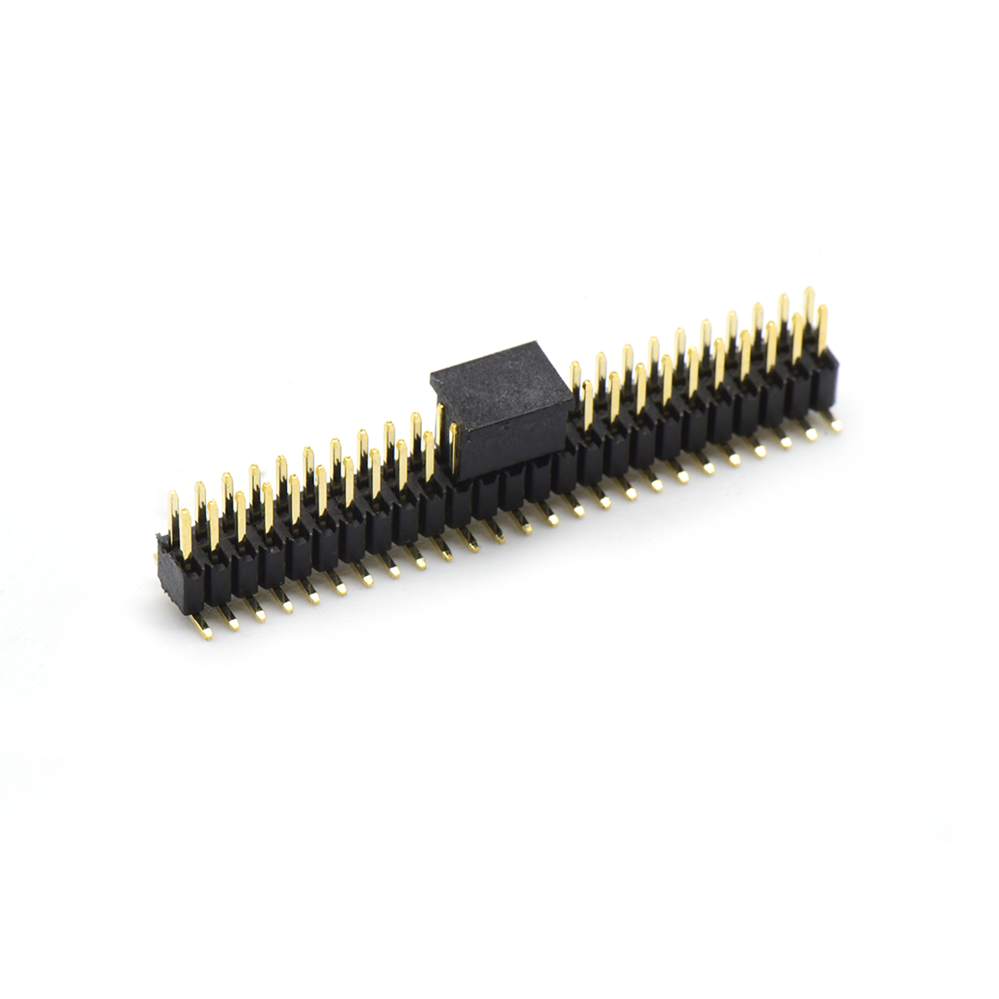 PH1276 排针连接器 Pitch 1.27mm 180° 双排 SMT H2.5W3.0 排针 PC5.5 PA3.0